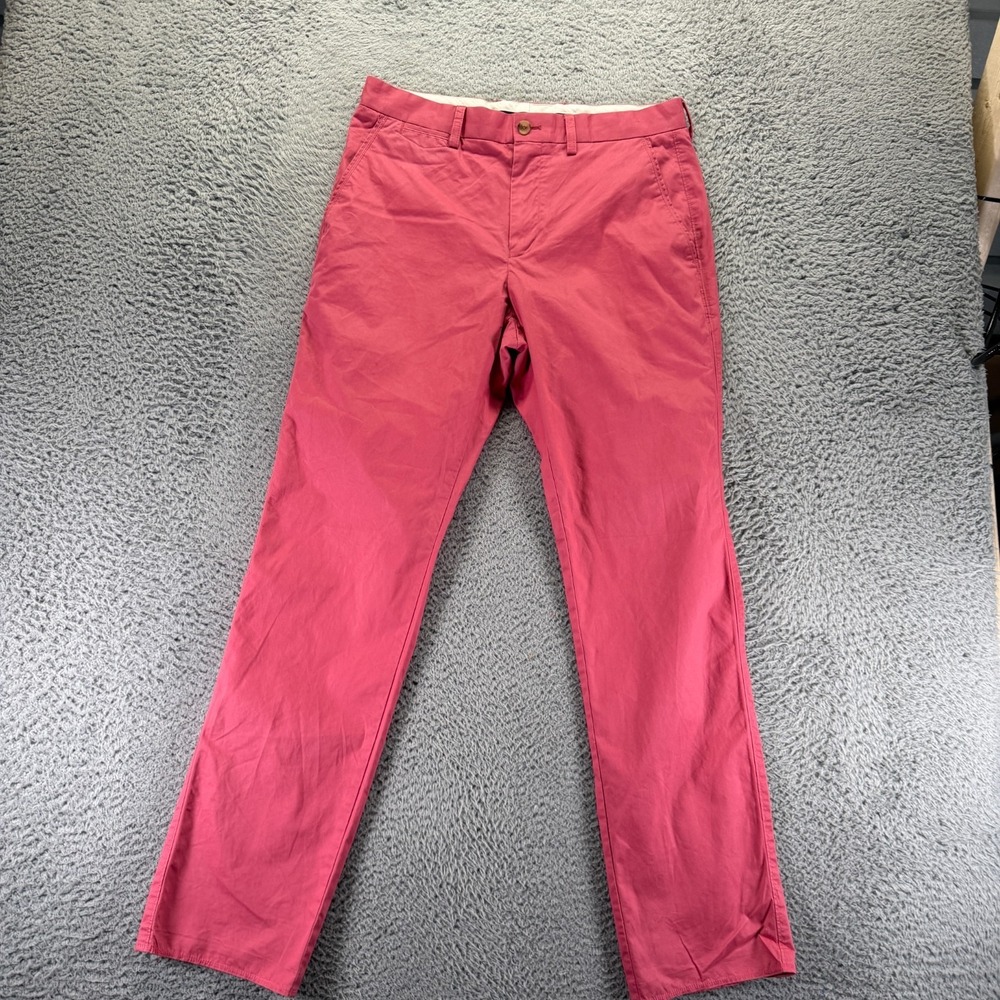 Tailorbyrd Pant Mens 32X32 Pink Cotton Chino Straight Leg Preppy Business Career